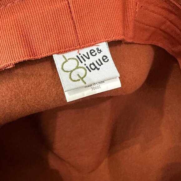 Olive & Pique  100% Wool  Wide Brim Hat One Size Rust Brown - Picture 4 of 5